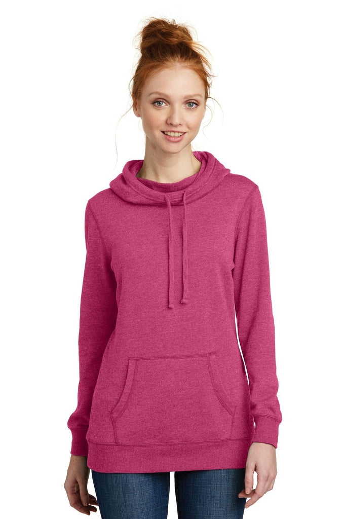 District Made Ladies Lightweight Fleece Hoodie. DM493