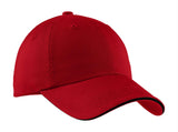 Port Authority Sandwich Bill Cap with Striped Closure.  C830