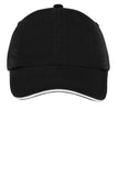 Port Authority Sandwich Bill Cap with Striped Closure.  C830