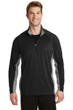 Sport-Tek Sport-Wick Stretch Contrast 1/2-Zip Pullover. ST854