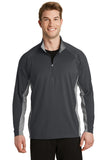 Sport-Tek Sport-Wick Stretch Contrast 1/2-Zip Pullover. ST854