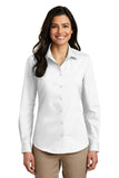 Port Authority Ladies Long Sleeve Carefree Poplin Shirt. LW100