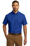 Port Authority Short Sleeve Carefree Poplin Shirt. W101