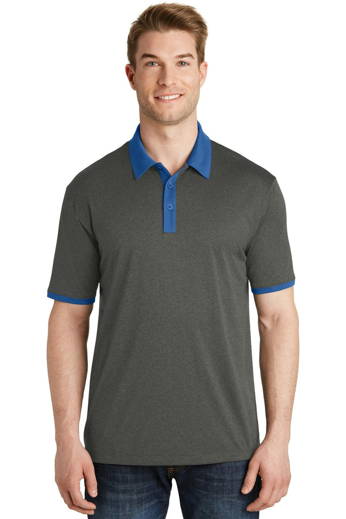 Sport-Tek Heather Contender Contrast Polo. ST667