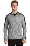 Sport-Tek PosiCharge Electric Heather Colorblock 1/4-Zip Pullover. ST397