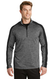 Sport-Tek PosiCharge Electric Heather Colorblock 1/4-Zip Pullover. ST397