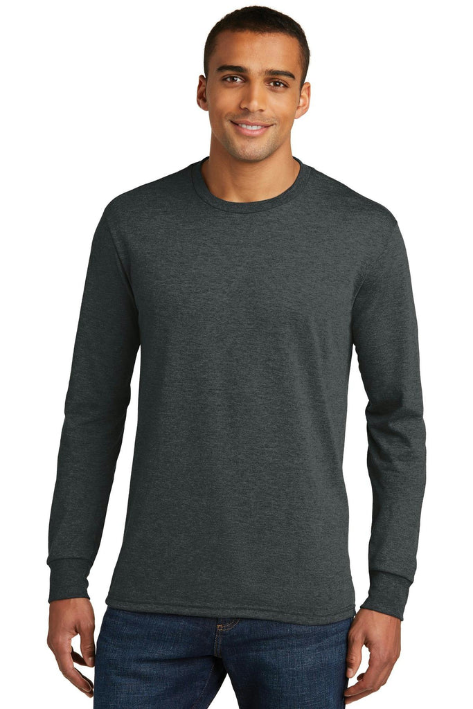 District Made Mens Perfect Tri Long Sleeve Crew Tee . DM132