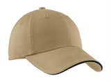 Port Authority Sandwich Bill Cap with Striped Closure.  C830