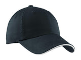 Port Authority Sandwich Bill Cap with Striped Closure.  C830