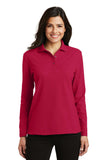 Port Authority Ladies  Silk Touch Long Sleeve Polo.  L500LS