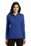 Port Authority Ladies  Silk Touch Long Sleeve Polo.  L500LS