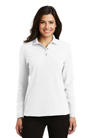 Port Authority Ladies  Silk Touch Long Sleeve Polo.  L500LS