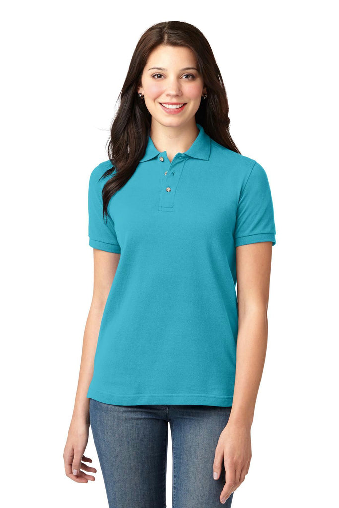 Port Authority Ladies Heavyweight Cotton Pique Polo.  L420