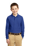 Port Authority Youth Long Sleeve Silk Touch Polo.  Y500LS