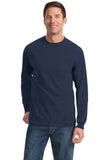 Port & Company - Long Sleeve Essential Pocket Tee.  PC61LSP