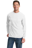 Port & Company - Long Sleeve Essential Pocket Tee.  PC61LSP