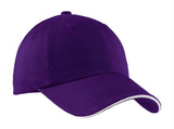 Port Authority Sandwich Bill Cap with Striped Closure.  C830