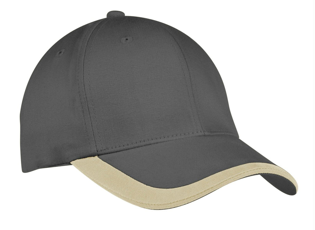 Port Authority Contrast Stripe Sandwich Bill Cap.  C867