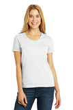 Hanes Ladies Tagless 100% Cotton V-Neck T-Shirt. 5780