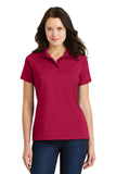 Port Authority Ladies Poly-Charcoal Blend Pique Polo. L497