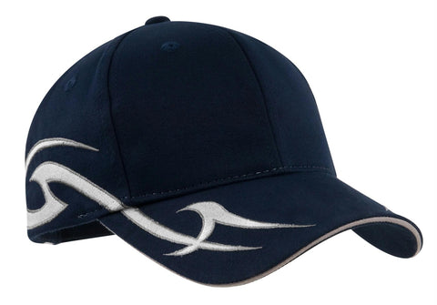 Port Authority Racing Cap with Sickle Flames.  C878