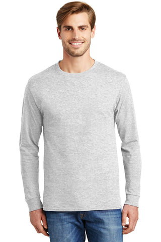 Hanes - Tagless 100% Cotton Long Sleeve T-Shirt.  5586
