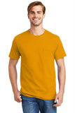 Hanes - Tagless 100%  Cotton T-Shirt with Pocket.  5590