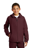 Sport-Tek Youth Hooded Raglan Jacket. YST73