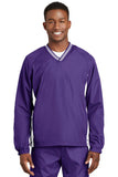 Sport-Tek Tipped V-Neck Raglan Wind Shirt. JST62