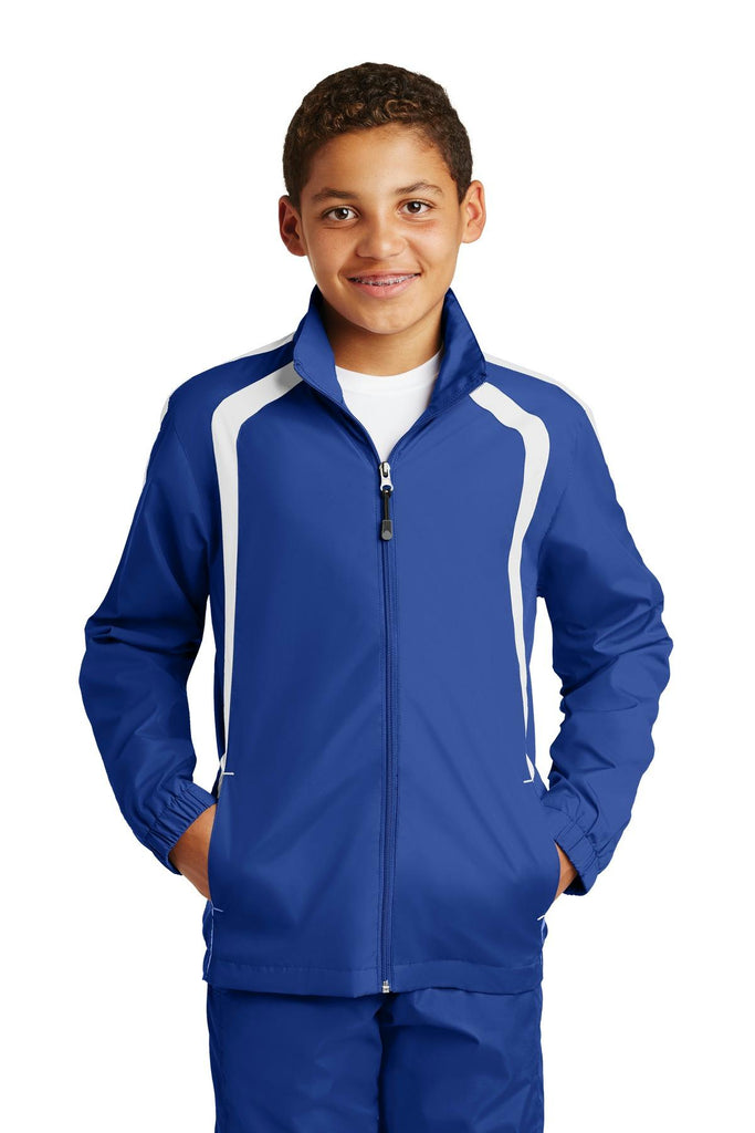 Sport-Tek Youth Colorblock Raglan Jacket. YST60