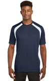 Sport-Tek Dry Zone Colorblock Crew. T478