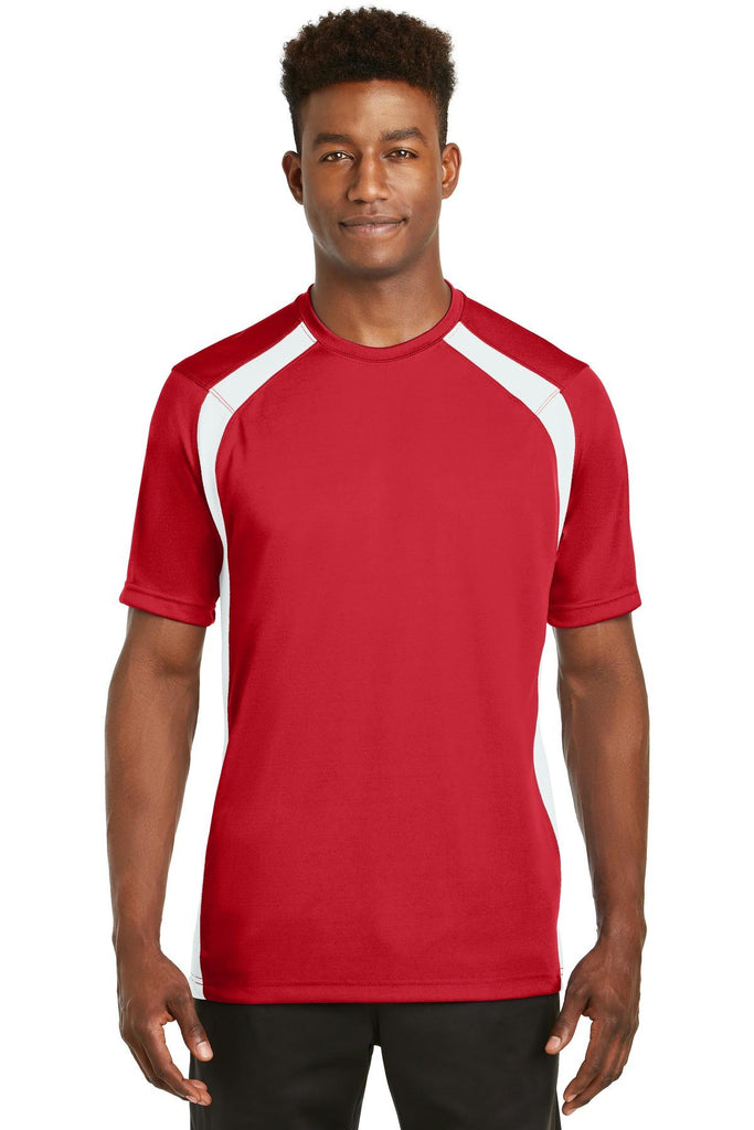 Sport-Tek Dry Zone Colorblock Crew. T478