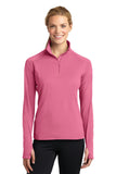 Sport-Tek Ladies Sport-Wick Stretch 1/2-Zip Pullover. LST850