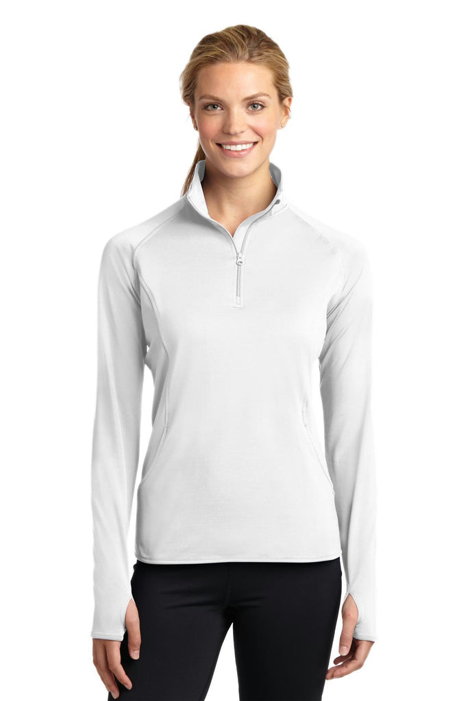 Sport-Tek Ladies Sport-Wick Stretch 1/2-Zip Pullover. LST850