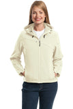 Port Authority Ladies Textured Hooded Soft Shell Jacket. L706