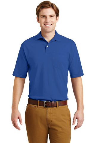 JERZEES -SpotShield 5.6-Ounce Jersey Knit Sport Shirt with Pocket. 436MP