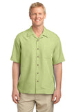 Port Authority Patterned Easy Care Camp Shirt. S536