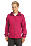 Sport-Tek Ladies Colorblock Hooded Raglan Jacket. LST76