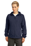 Sport-Tek Ladies Colorblock Hooded Raglan Jacket. LST76