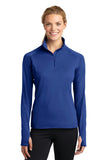 Sport-Tek Ladies Sport-Wick Stretch 1/2-Zip Pullover. LST850