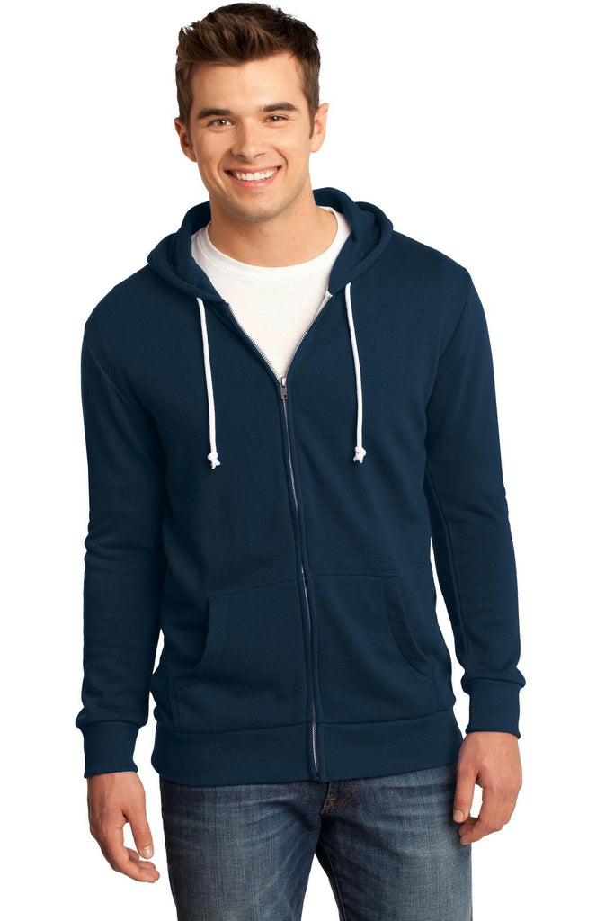 District - Young Mens Core Fleece Full-Zip Hoodie DT190