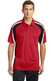 Sport-Tek Tricolor Micropique Sport-Wick Polo. ST654