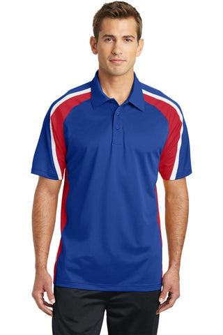 Sport-Tek Tricolor Micropique Sport-Wick Polo. ST654