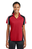 Sport-Tek Ladies Tricolor Micropique Sport-WickPolo. LST654