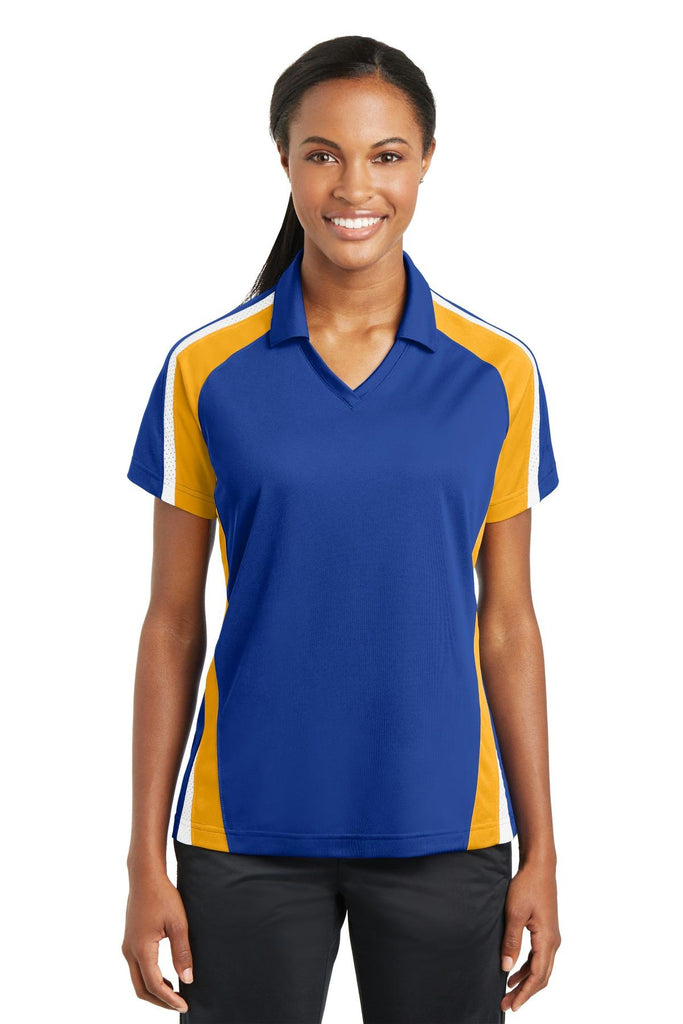 Sport-Tek Ladies Tricolor Micropique Sport-WickPolo. LST654