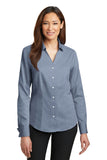 Red House - Ladies French Cuff Non-Iron Pinpoint Oxford Shirt. RH63