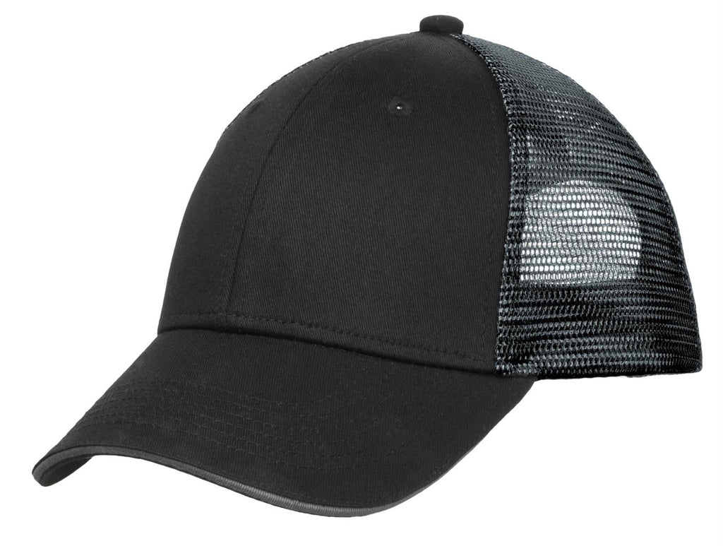 Port Authority Double Mesh Snapback Sandwich Bill Cap. C818