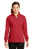 Sport-Tek Ladies 1/4-Zip Sweatshirt. LST253