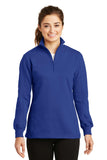 Sport-Tek Ladies 1/4-Zip Sweatshirt. LST253