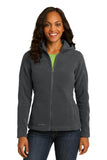 Eddie Bauer Ladies Hooded Full-Zip Fleece Jacket. EB206